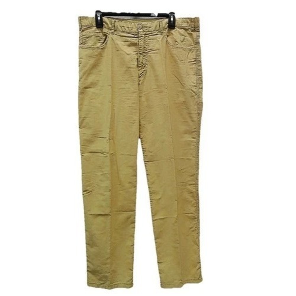 L.B.M 1911. Mens 38W Yellow Jeans Tag IT 50 Corduroy Act (34x30) Lubiam